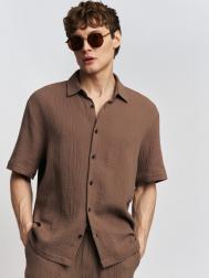 Рубашка из хлопка с коротким рукавом ZOLLA