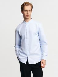 Офисная рубашка с воротником-стойкой и длинным рукавом ZOLLA