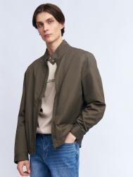 Куртка-бомбер из хлопка с воротником-стойкой ZOLLA