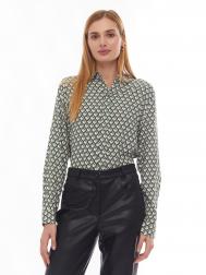 Принтованная рубашка из вискозы с длинным рукавом ZOLLA