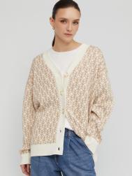 Трикотажный кардиган на пуговицах с узором ZOLLA