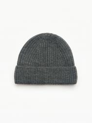 Вязаная шапка-бини с экомехом ZOLLA