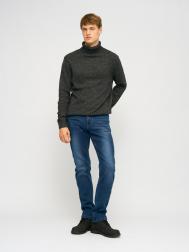 Утеплённые джинсы фасона Slim с начёсом внутри ZOLLA