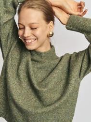 Вязаный свитер с воротником-стойкой ZOLLA