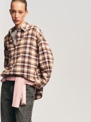 Фланелевая рубашка из хлопка в клетку ZOLLA