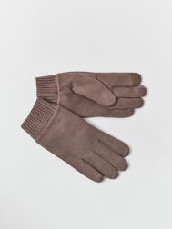 Тёплые перчатки Touch Screen из экозамши ZOLLA