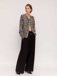 Брюки прямого силуэта с двойным поясом ZOLLA