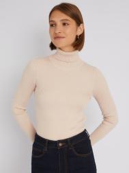 Джемпер-водолазка из вязаного трикотажа с длинным рукавом ZOLLA