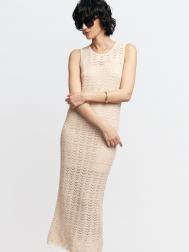 Ажурное вязаное платье макси ZOLLA