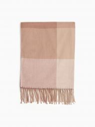 Тканевый шарф в клетку с бахромой ZOLLA