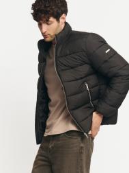 Лёгкая тёплая куртка на молнии с воротником-стойкой ZOLLA