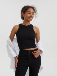 Кроп-топ из хлопка без рукавов ZOLLA