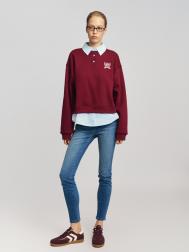 Джинсы силуэта Skinny с высокой посадкой ZOLLA