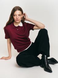 Трикотажный джемпер с воротником поло ZOLLA