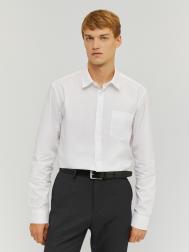 Офисная рубашка прямого силуэта с длинным рукавом ZOLLA