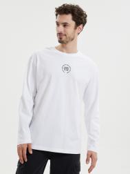 Лонгслив из хлопка с принтом на спине ZOLLA