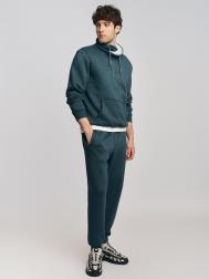 Тёплые трикотажные брюки-джоггеры с начёсом ZOLLA