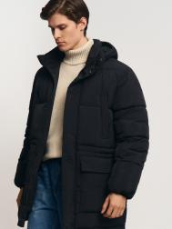 Тёплая стёганая куртка на молнии с капюшоном ZOLLA