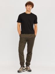 Брюки-джоггеры из хлопка на резинке ZOLLA