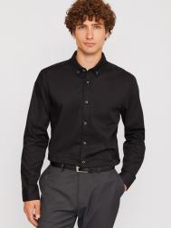 Офисная рубашка полуприталенного силуэта с длинным рукавом ZOLLA