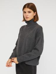 Вязаный свитер объёмного силуэта с воротником-гольф ZOLLA