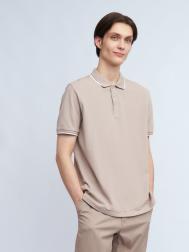 Футболка поло из хлопка однотонная ZOLLA