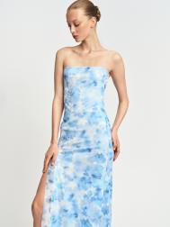 Платье-бандо из сетки с разрезом ZOLLA