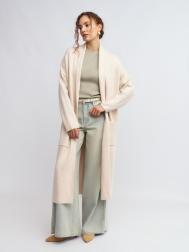 Длинный трикотажный кардиган без застёжки ZOLLA