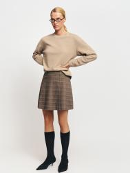 Юбка мини фасона скейтер в складку ZOLLA