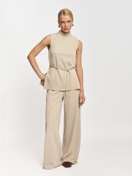 Прямые трикотажные брюки на резинке ZOLLA