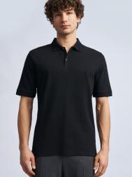 Футболка поло из хлопка однотонная ZOLLA