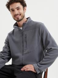 Толстовка из флиса на молнии с воротником ZOLLA