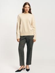 Утеплённые брюки на резинке со стрелками ZOLLA