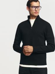 Тонкий трикотажный свитер с горлом на молнии ZOLLA