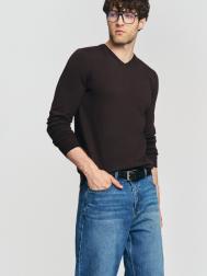 Тонкий трикотажный джемпер с вырезом ZOLLA