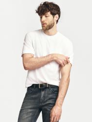 Однотонная базовая футболка из хлопка ZOLLA