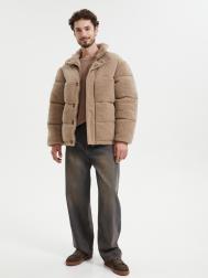 Тёплая куртка с высоким горлом и экомехом ZOLLA