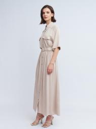 Платье-рубашка из вискозы с ремнём ZOLLA