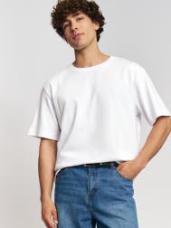 Однотонная базовая футболка из хлопка ZOLLA