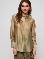 Свободная рубашка с длинным рукавом ZOLLA