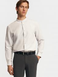 Офисная рубашка с воротником-стойкой и длинным рукавом ZOLLA