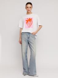 Джинсы прямого силуэта из хлопка со средней посадкой ZOLLA