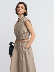 Топ-блузка без рукавов на резинке ZOLLA