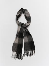 Тканевый шарф в клетку с длинной бахромой ZOLLA