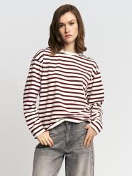 Лонгслив-тельняшка из хлопка в полоску ZOLLA