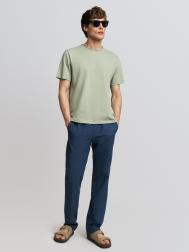 Футболка прямая из хлопка с круглым вырезом ZOLLA