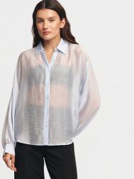 Полупрозрачная рубашка оверсайз ZOLLA