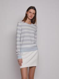 Джемпер в полоску с фактурным узором ZOLLA