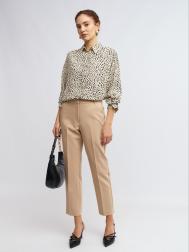 Офисные брюки силуэта Slim со стрелками ZOLLA