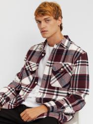 Куртка-рубашка из хлопка с узором в клетку ZOLLA